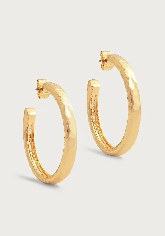 Celebrate With Sparkle – Jewelry Sale Now Live Farrier Medium Hoops, Gold