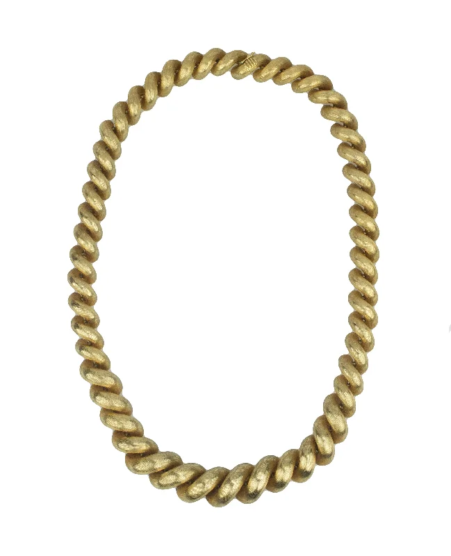 Trending Jewelry Now At Unbeatable Prices Rare Tiffany & Co 18K Yellow Gold Graduated San Marco Link Chain 16.50" Necklace