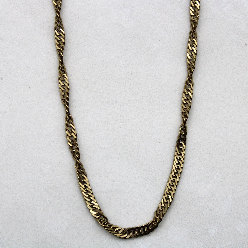 10k Yellow Gold Singapore Chain | 20" |