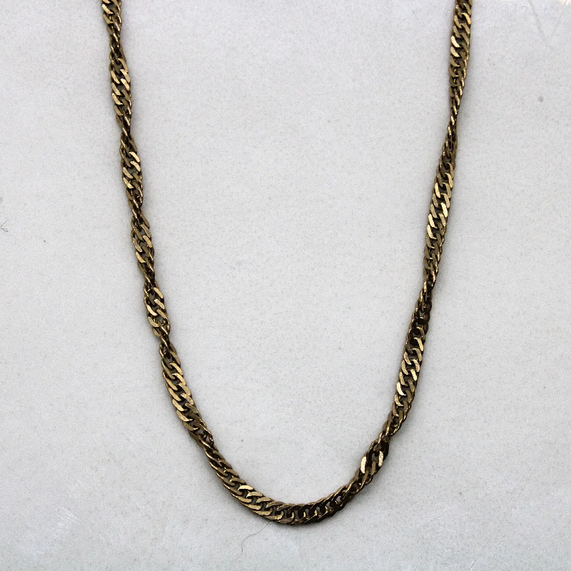 10k Yellow Gold Singapore Chain | 21" |