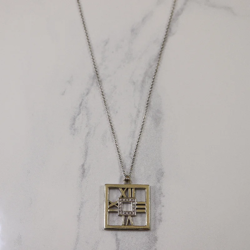 Tiffany & Co.' Square Atlas Necklace | 0.16ctw | 24" |