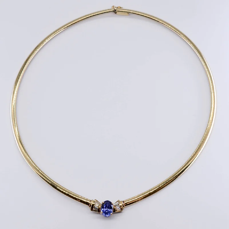 Tanzanite and Diamond Cocktail Necklace | 2.65ct, 0.16 ctw | 16.25"