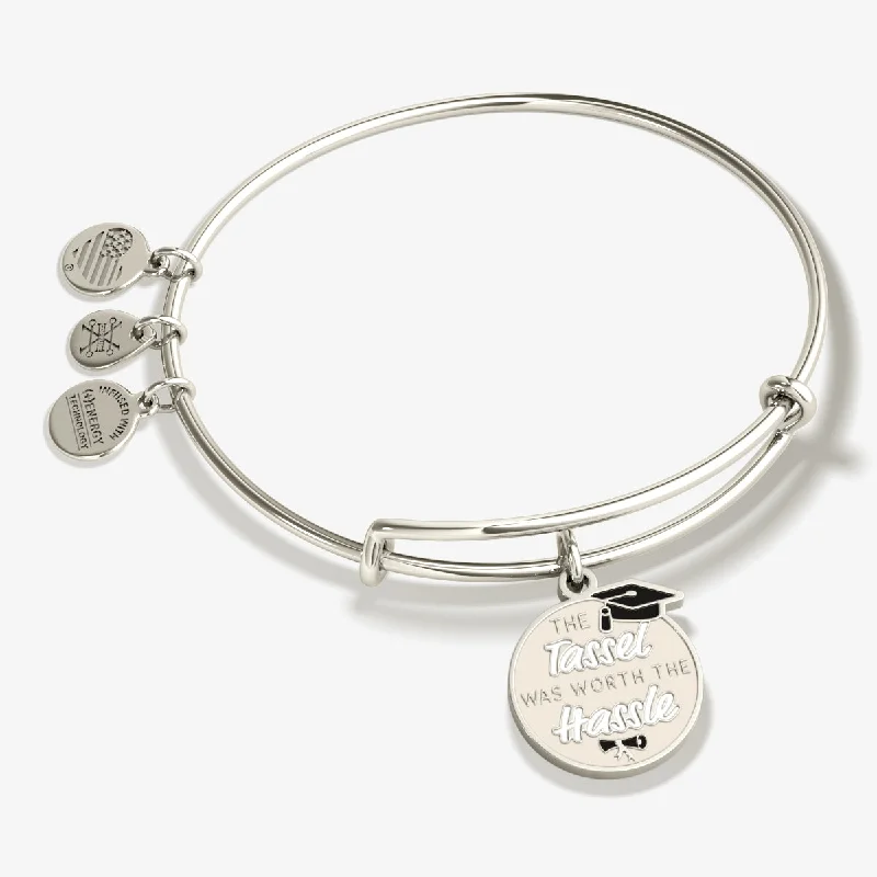 Timeless Jewelry At Special Discount Rates 'The Tassel was Worth the Hassle' Graduation Charm Bangle