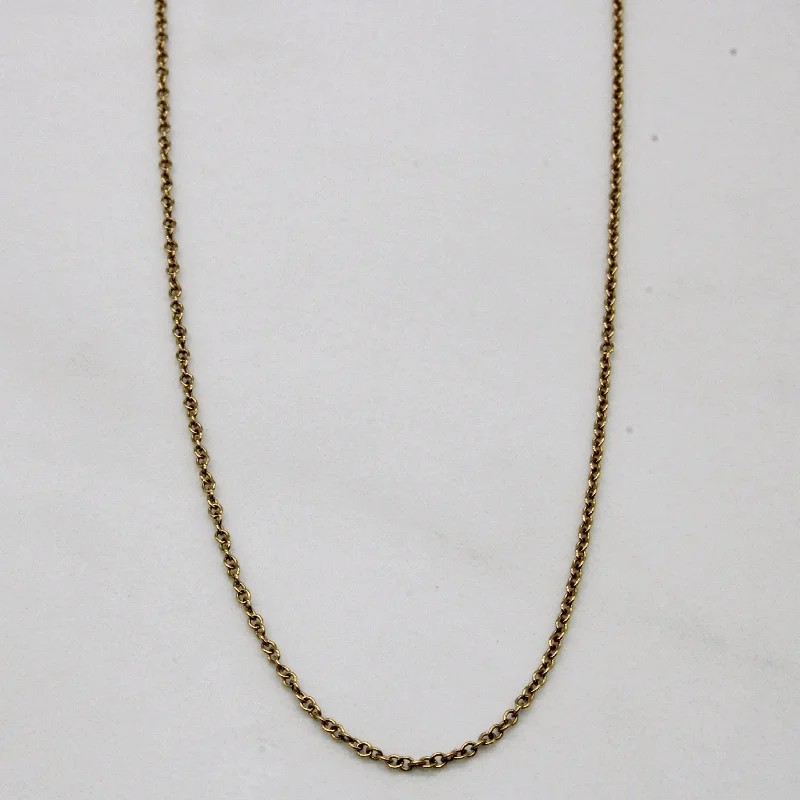 Tiffany & Co' 18k Yellow Gold Cable Chain | 18" |