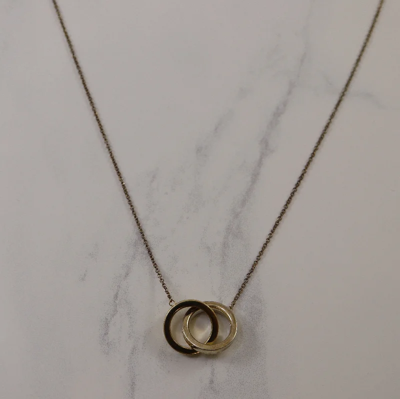 Tiffany & Co.' Mixed Metal Interlocking Circles Necklace | 16" |