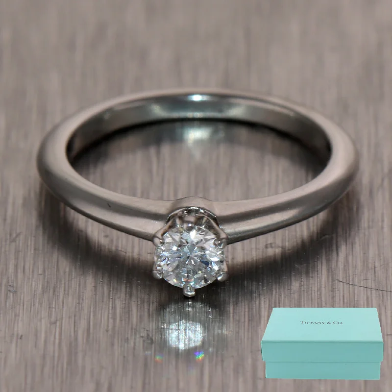 Premium Diamond Jewelry At Once-In-A-Lifetime Discounts Tiffany & Co. Platinum 0.30ct Diamond Engagement Ring