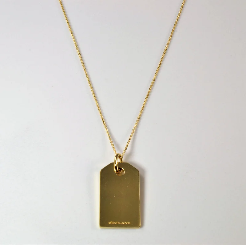 Tiffany & Co.' Dog Tag Necklace | 18" |