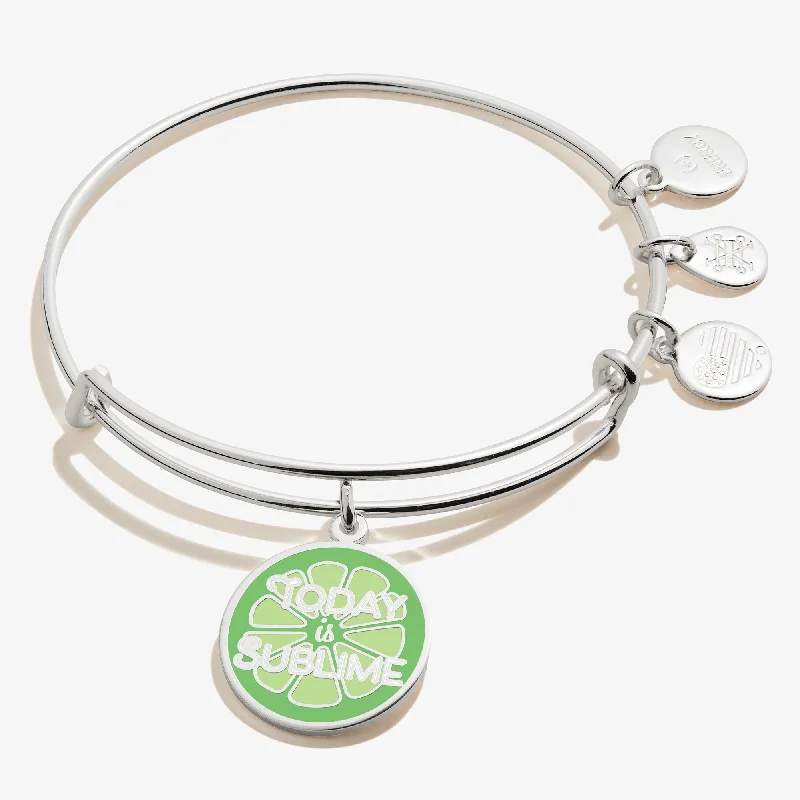 Dazzle With Discounts – Shop Jewelry On Sale 'Today is Sublime' Charm Bangle