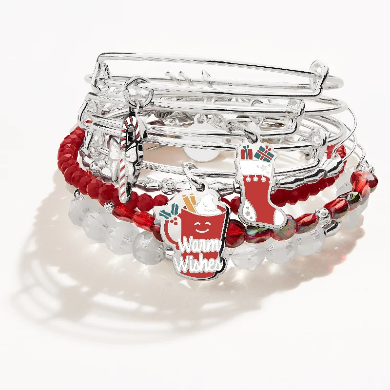 Jewelry Sale Alert – Shop Timeless Elegance Today 'Warm Wishes' Charm Bangle, Set of 7