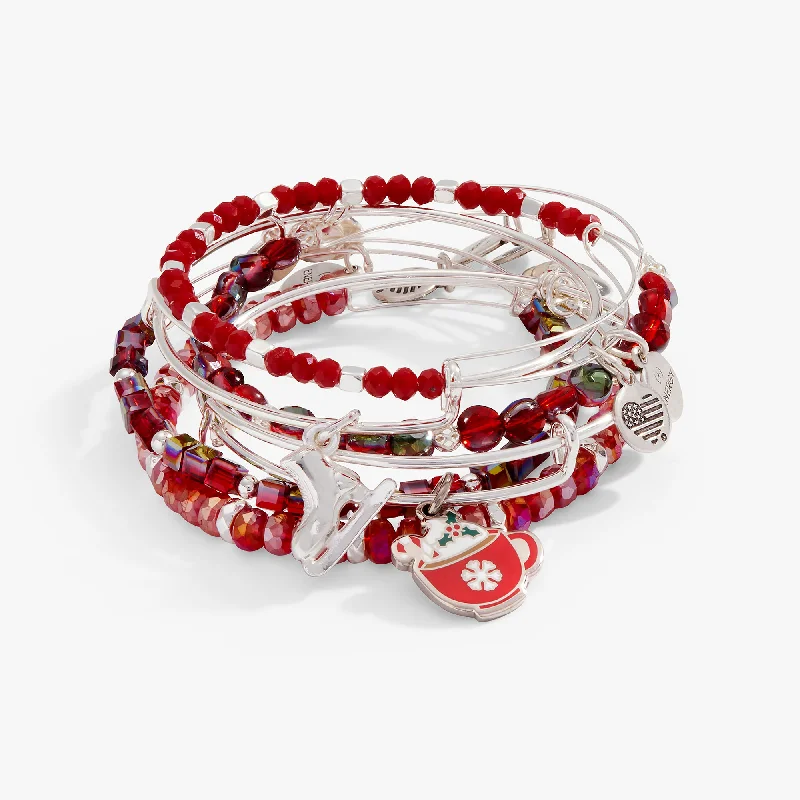 Flash Deals On Fine Jewelry – Shop Before It's Gone 'Warmest Wishes' Charm Bangle, Set of 6