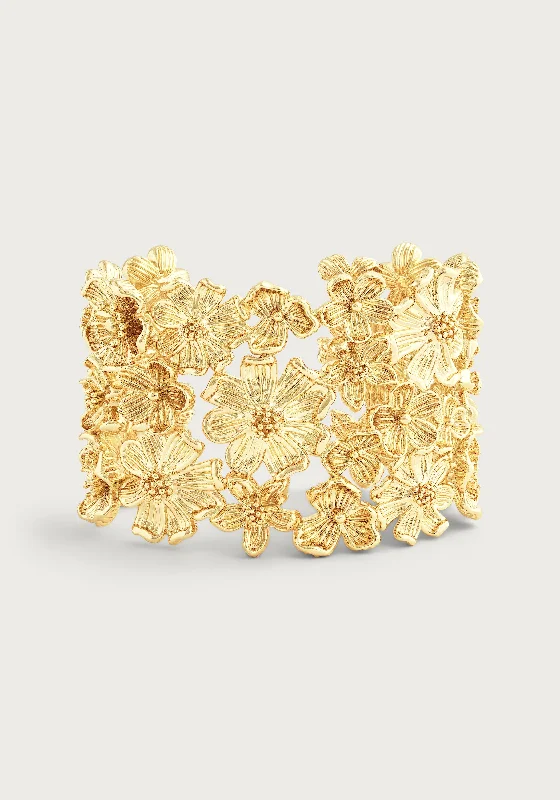 Shop Dazzling Jewelry At The Best Prices Wildflowers Gold Wide Cuff